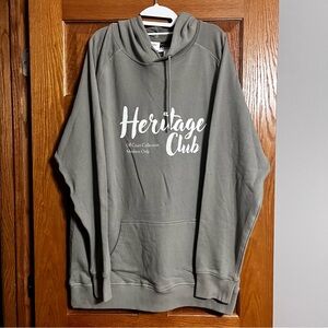 NWT Spark Heritage Club Men’s 3X Green Grayish color Off Court Collection Hoodie